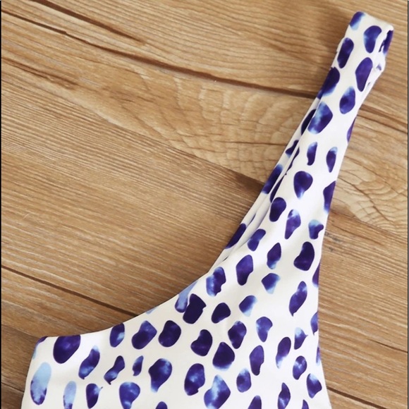 Blue and white leopard bikini - Picture 5 of 5